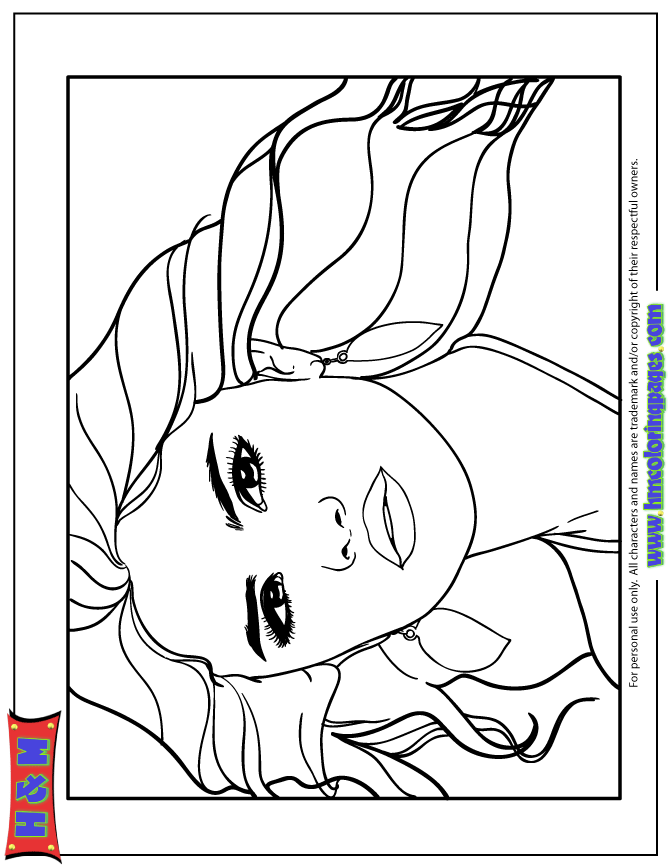 Selena gomez colouring pages