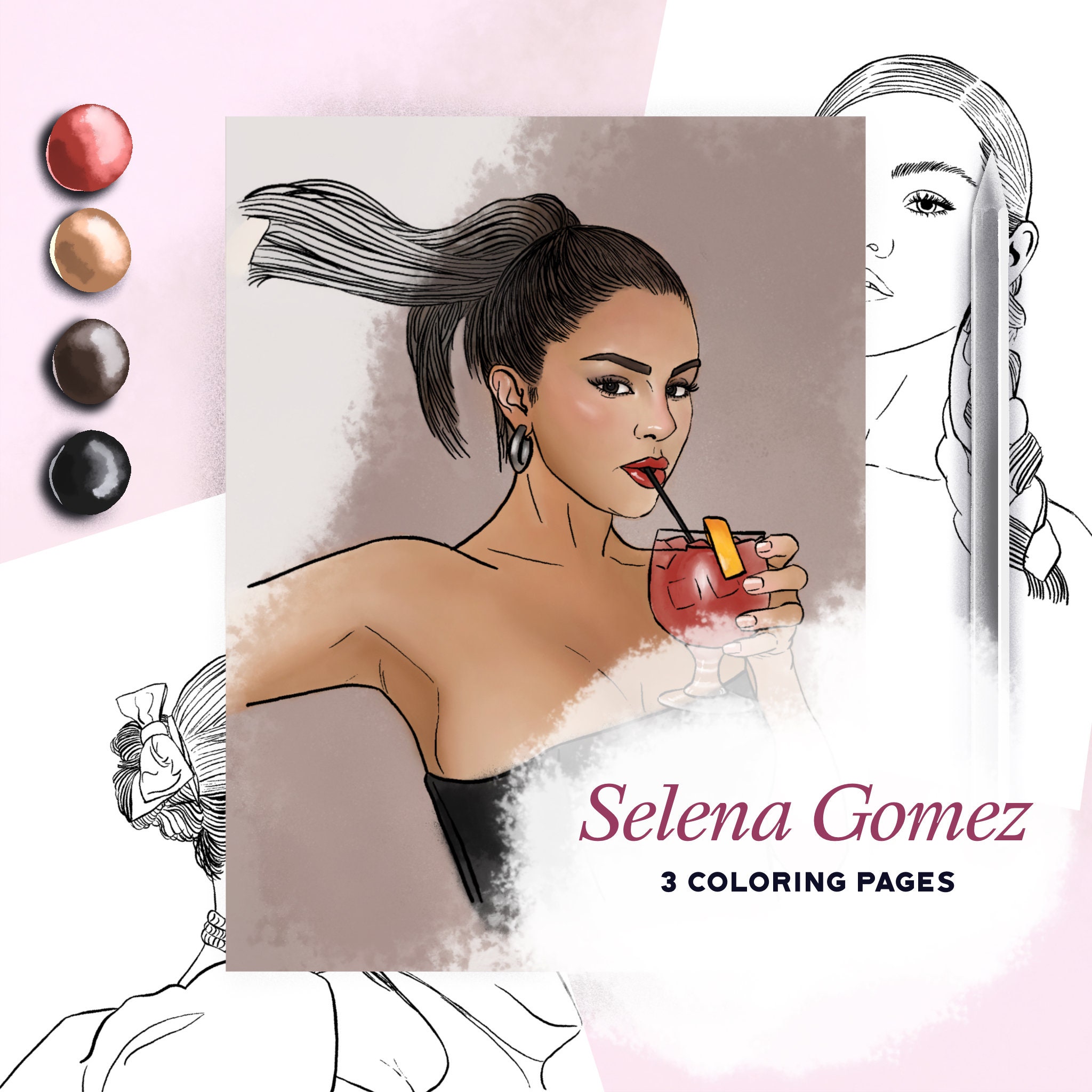 Coloring pages selena