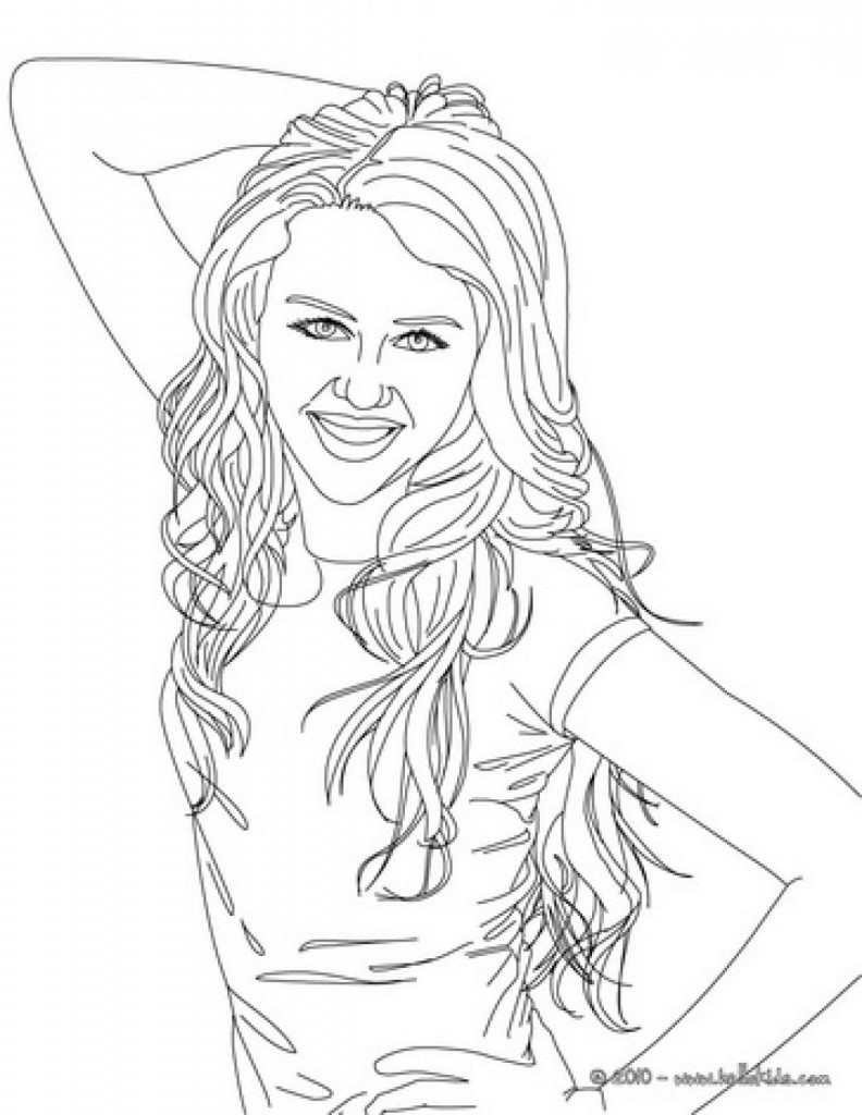 Coloring page selena gomez celebrities â printable coloring pages