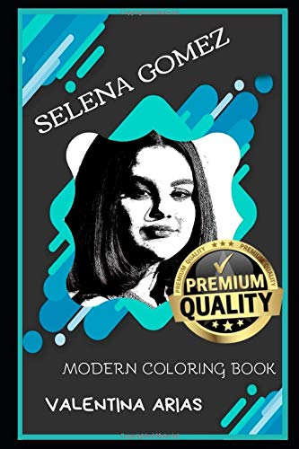 Selena gomez modern coloring book by valentina arias