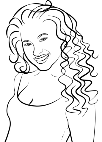 Selena quintanilla coloring page free printable coloring pages