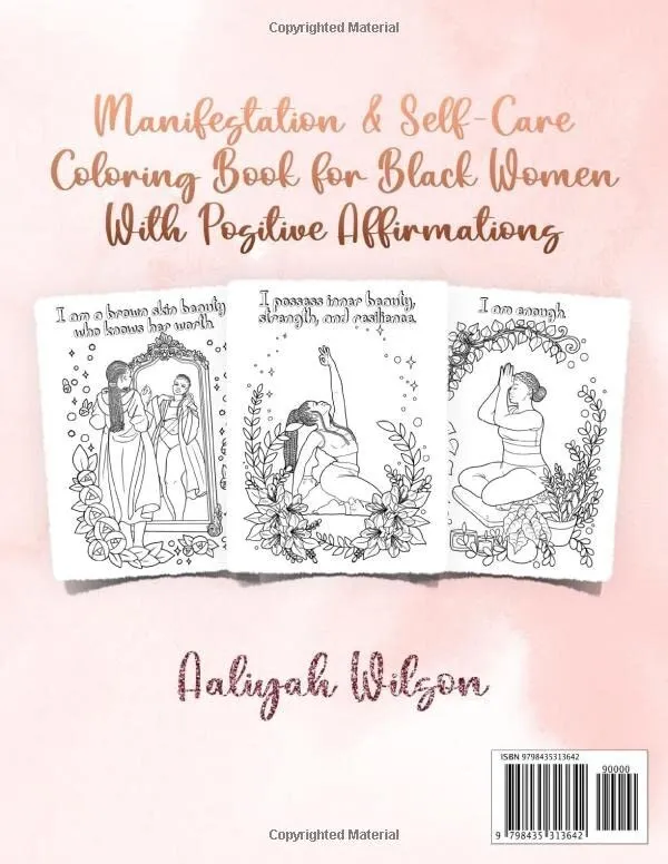 I am manifestation self re coloring book for black women