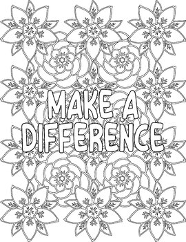 Affirmation coloring pages motivational coloring sheets for self