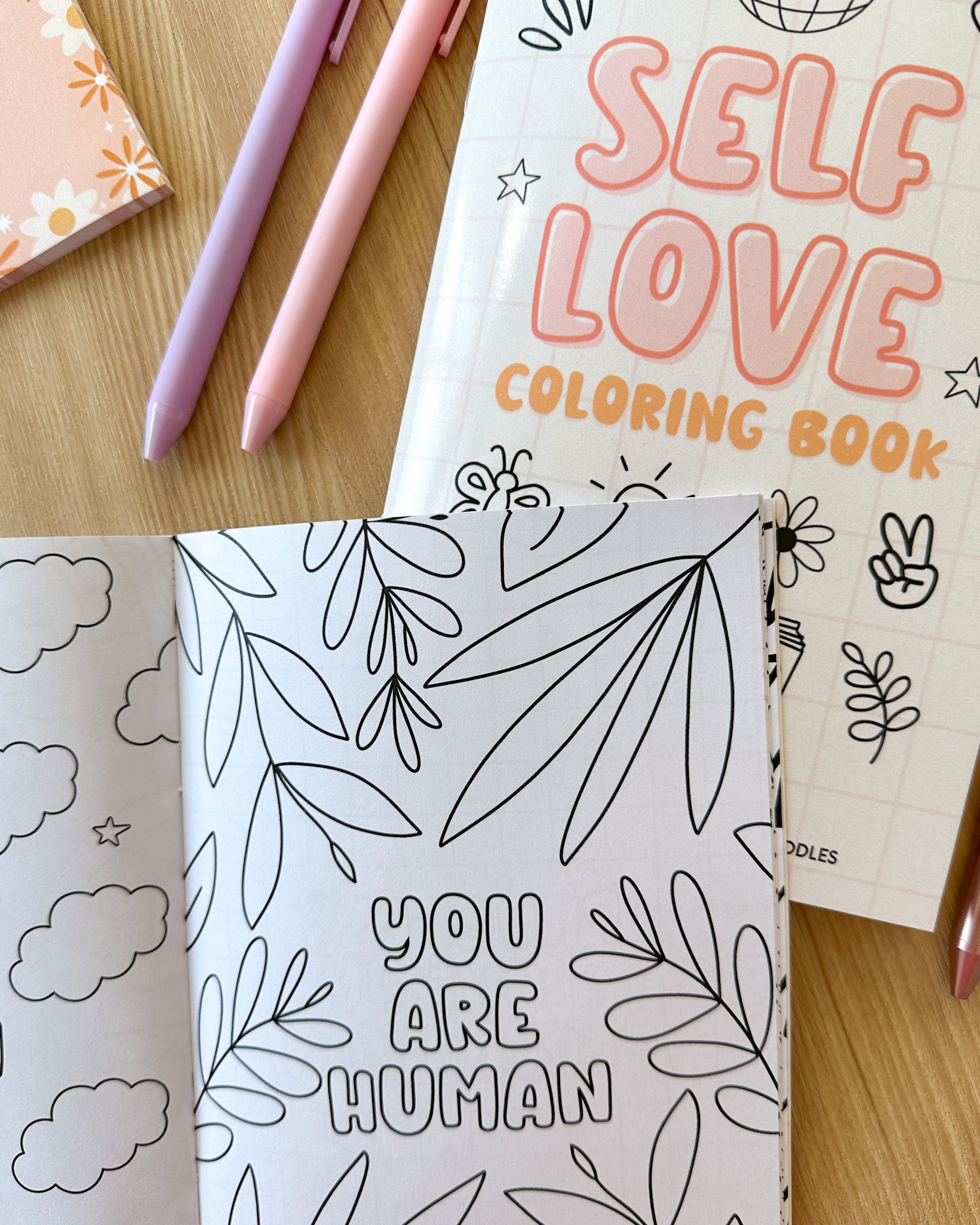 Self love positive loring book â created by christine