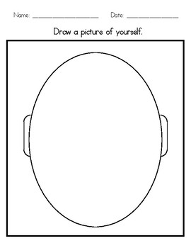 Self portrait template tpt