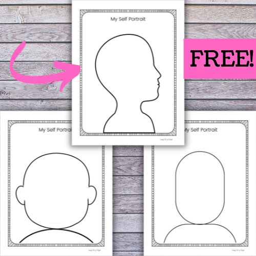 All about me self portrait free printable