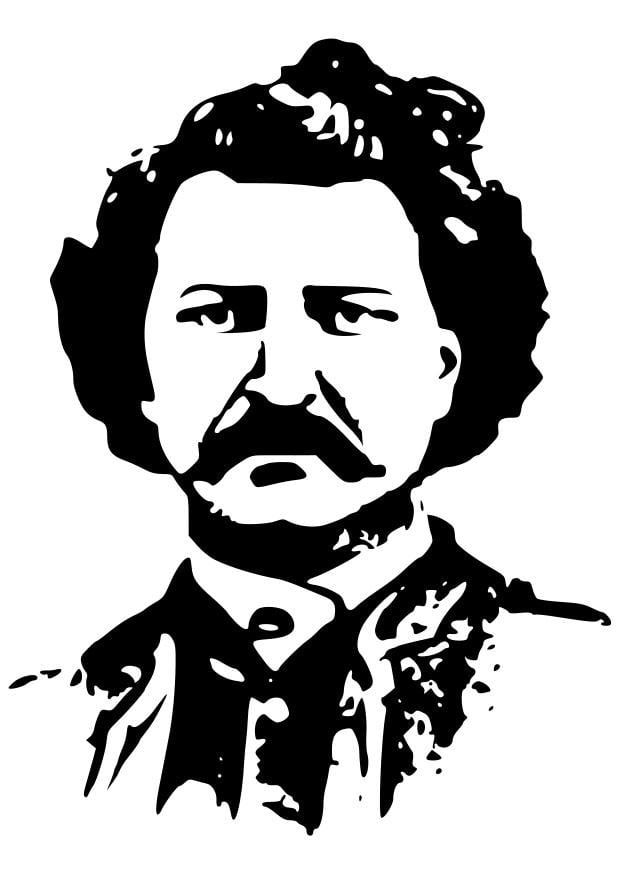 Coloring page louis david riel