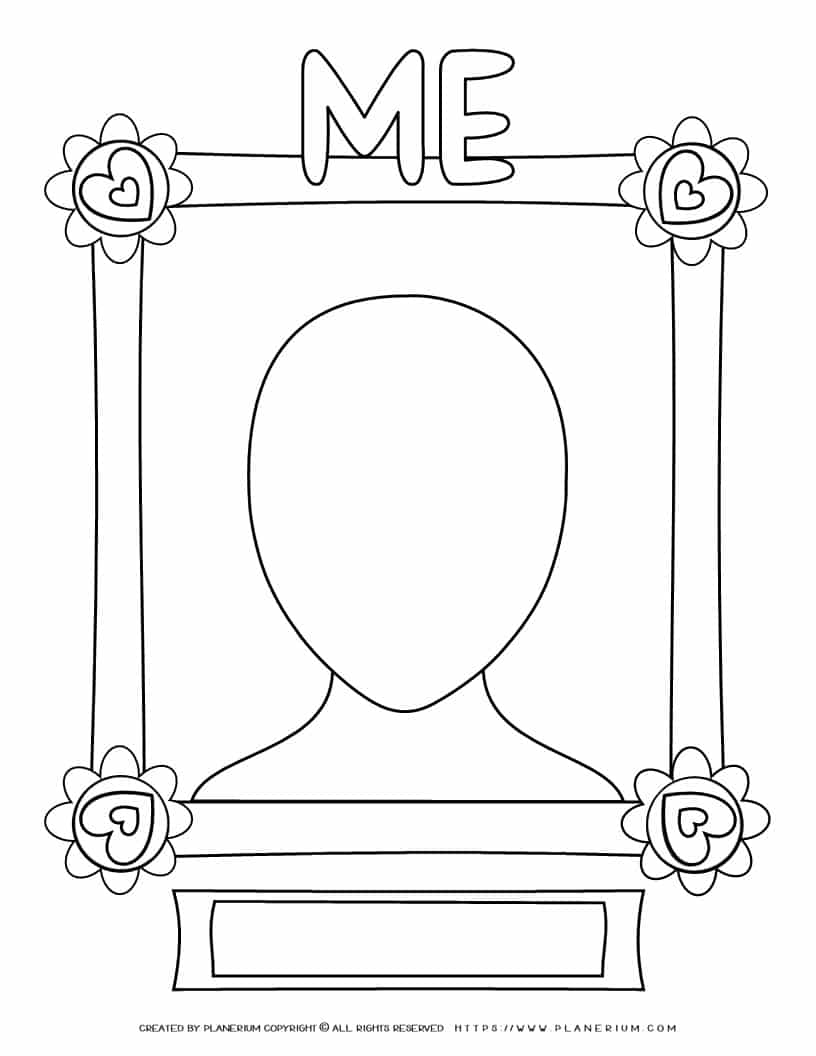 Self portrait template