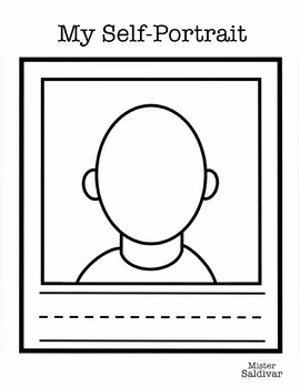 Self portrait template tpt