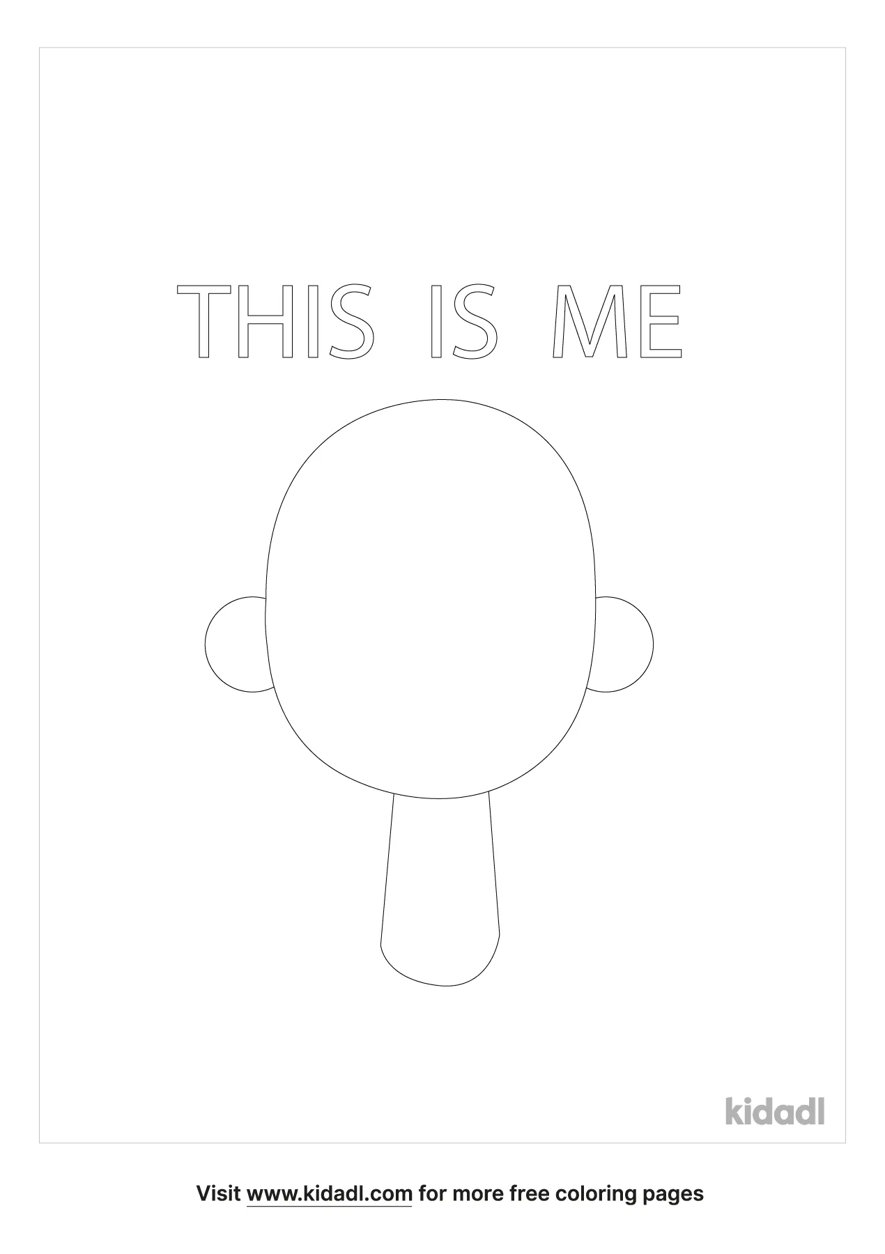 Free self portrait coloring page coloring page printables