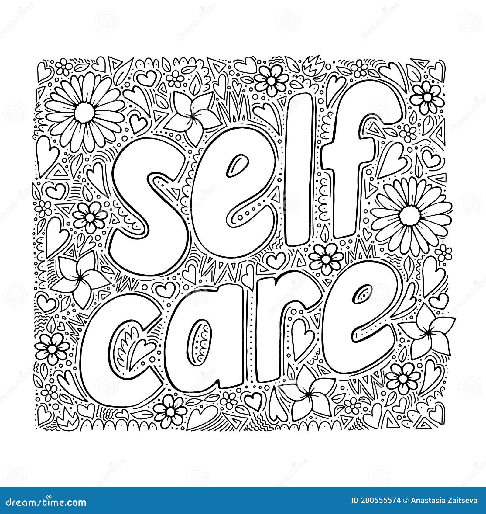 Self care coloring stock illustrations â self care coloring stock illustrations vectors clipart