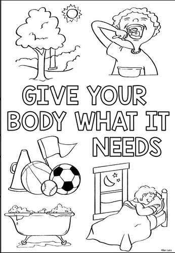 World mental health day coloring pages