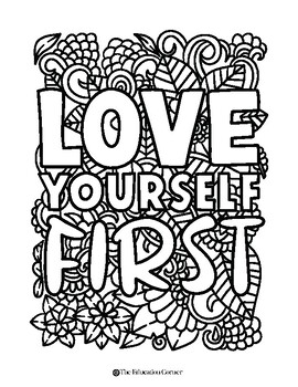 Affirmations coloring pages free download pages pdf instant download