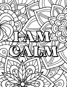 Self love quotes coloring pages tpt