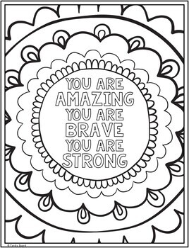 Self esteem coloring pages self esteem activity fun creative designs