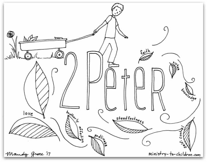 Peter bible book coloring page