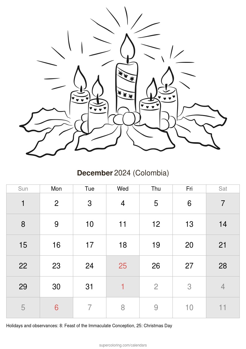 December calendar