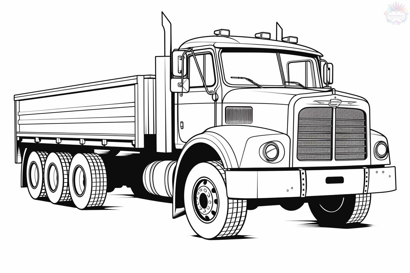 Truck coloring pages