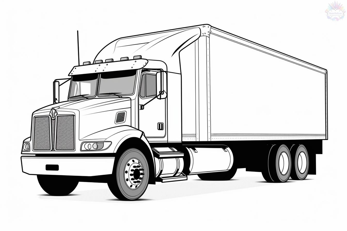 Truck coloring pages