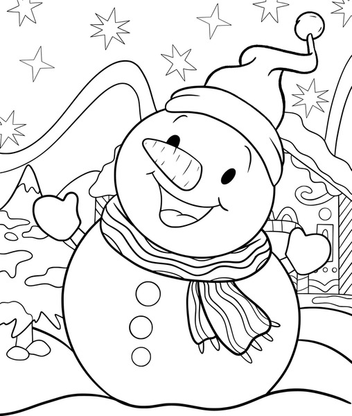 Thousand christmas coloring book royalty