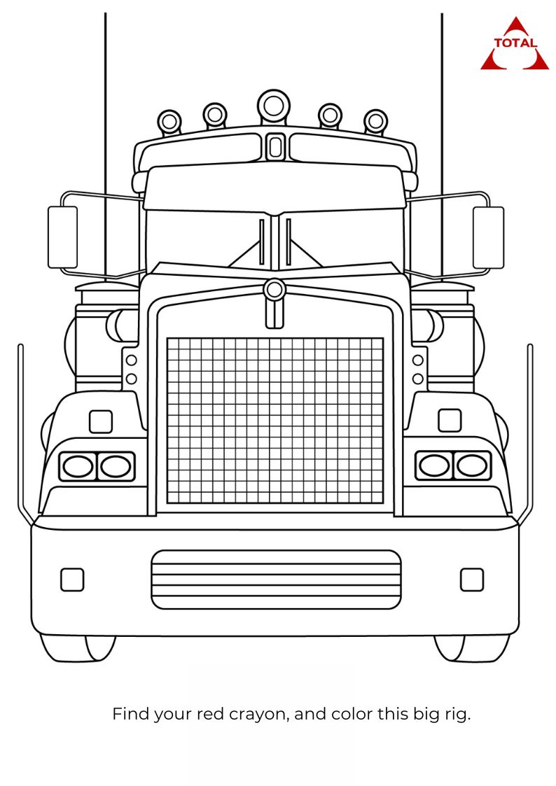 Rebecca pierce on truck coloring pages pdf