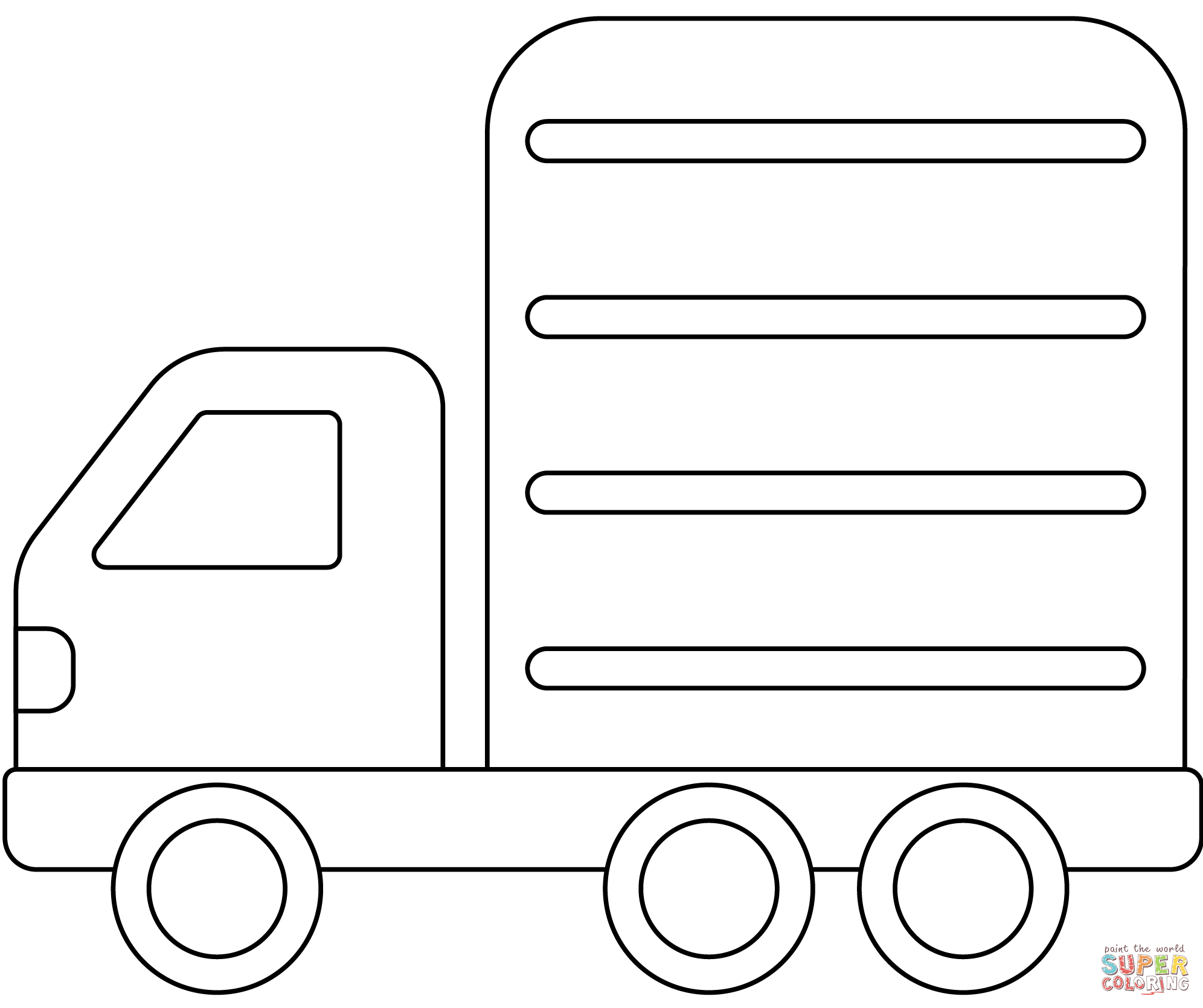 Articulated lorry emoji coloring page free printable coloring pages