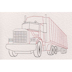 Stitching cards trailer truck pattern â stitching cards