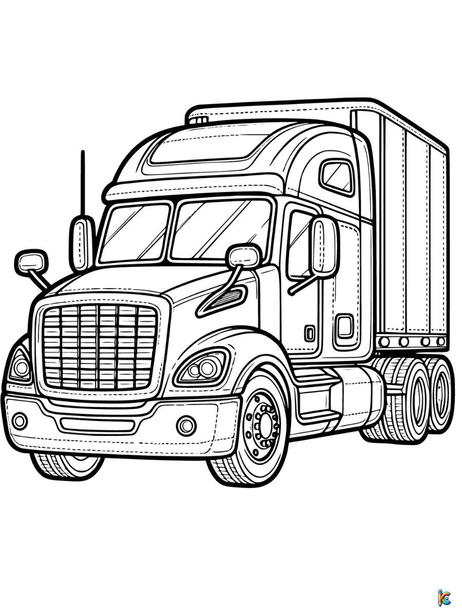 Truck coloring pages â