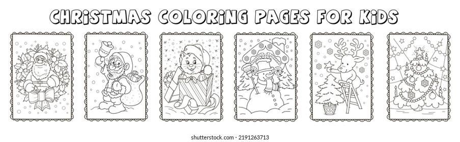 Thousand christmas coloring book royalty