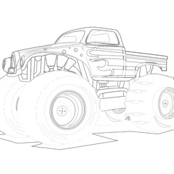 Monster truck coloring pages