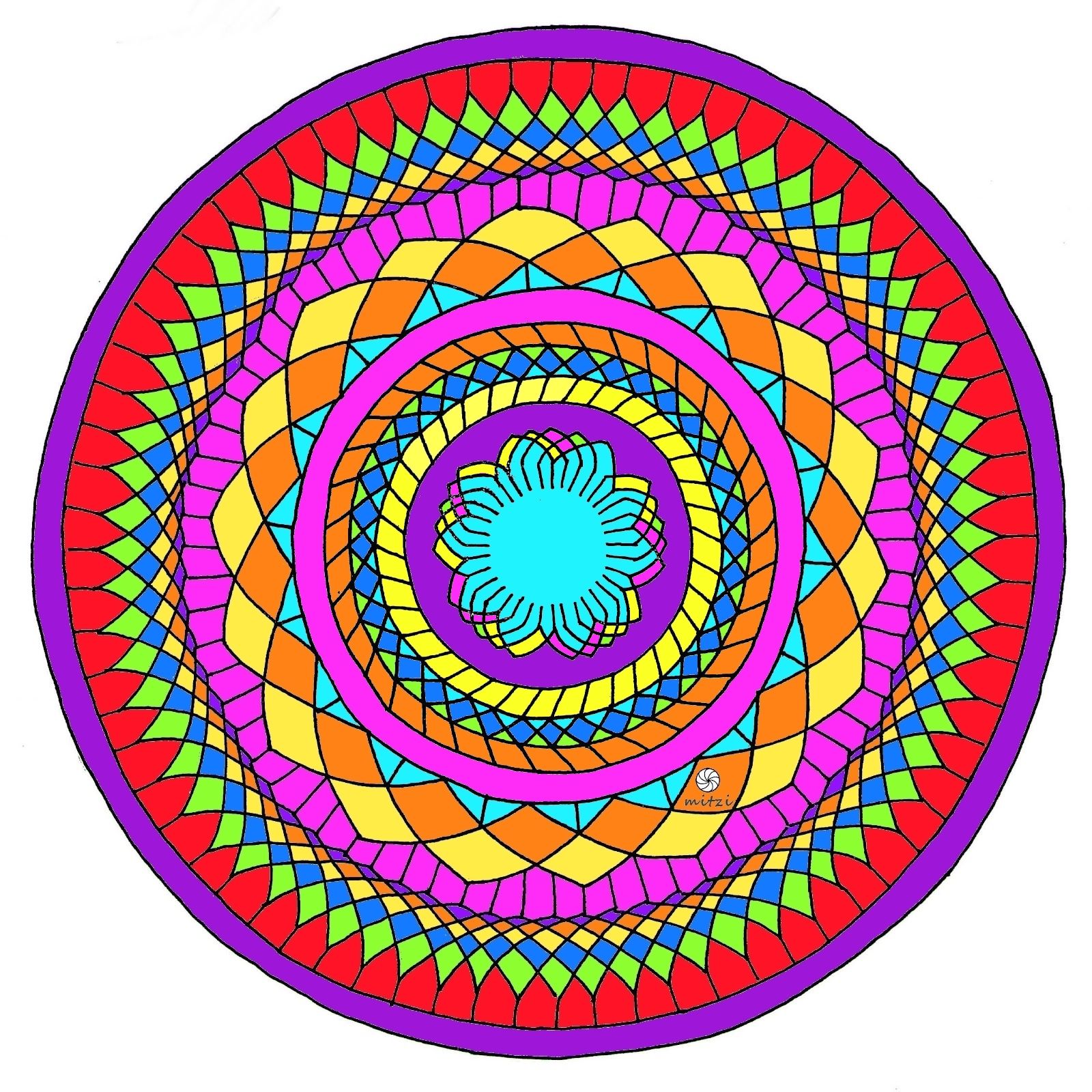 Mandala this coloring page can be found here httpswwwcentercamandala