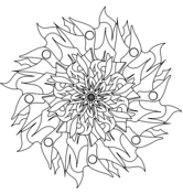 Floral mandalas coloring pages free coloring pages