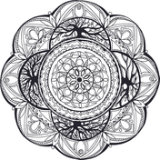 Floral mandalas coloring pages free coloring pages