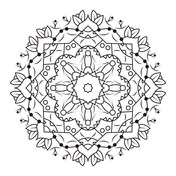 Floral mandalas coloring pages free coloring pages