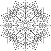 Floral mandalas coloring pages free coloring pages