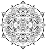 Floral mandalas coloring pages free coloring pages