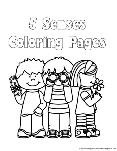 Free senses coloring pages