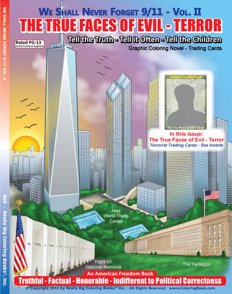 New coloring book features terrorist trading cards