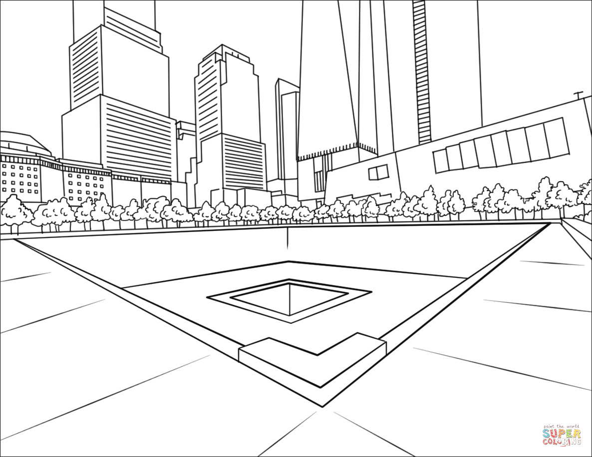 National september memorial coloring page free printable coloring pages