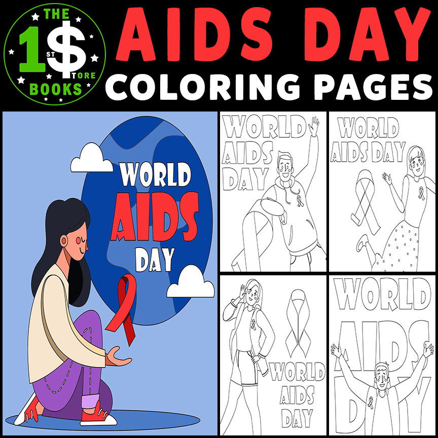 World aids day coloring pages december holiday coloring sheets made by teachers