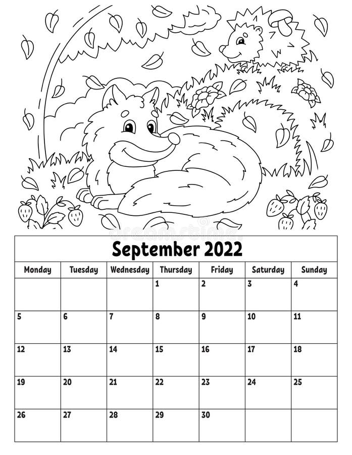 Kids september coloring stock illustrations â kids september coloring stock illustrations vectors clipart