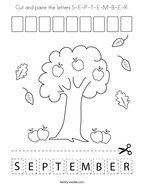 September coloring pages