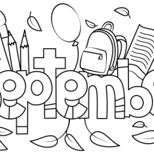 September coloring pages printable for free download