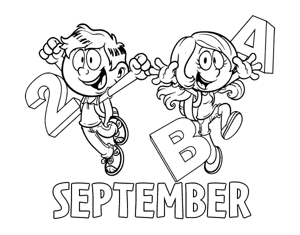 September coloring page