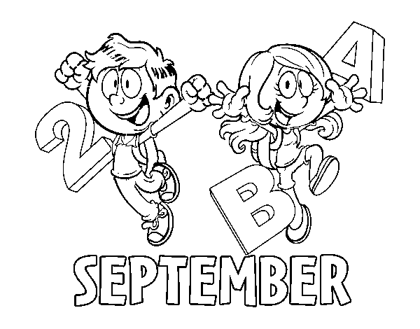 September coloring page