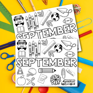 September coloring page â