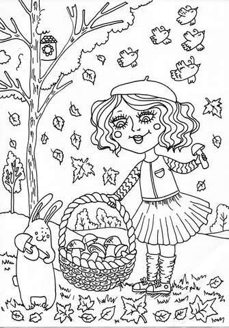 Peppy in september coloring page free printable coloring pages