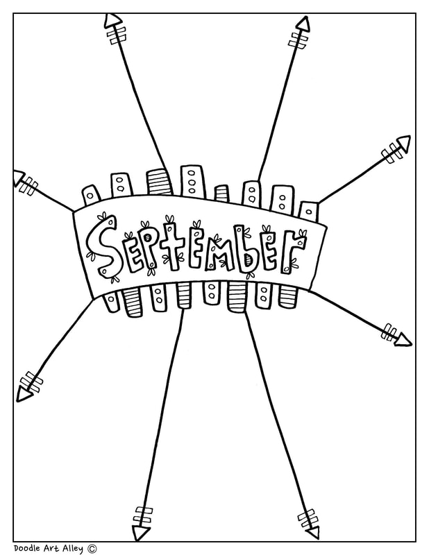 September coloring pages