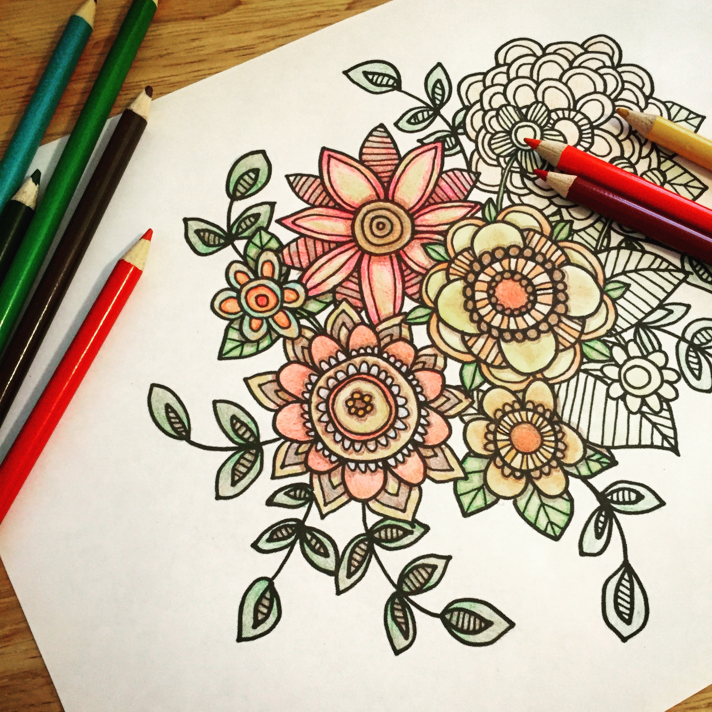 Wip wednesday coloring pages and christmas in september â nicole jones sturk