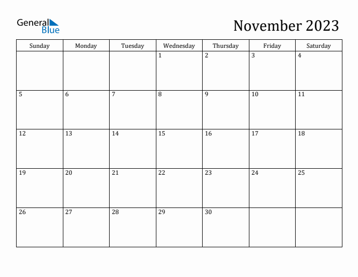 November monthly calendar pdf word excel